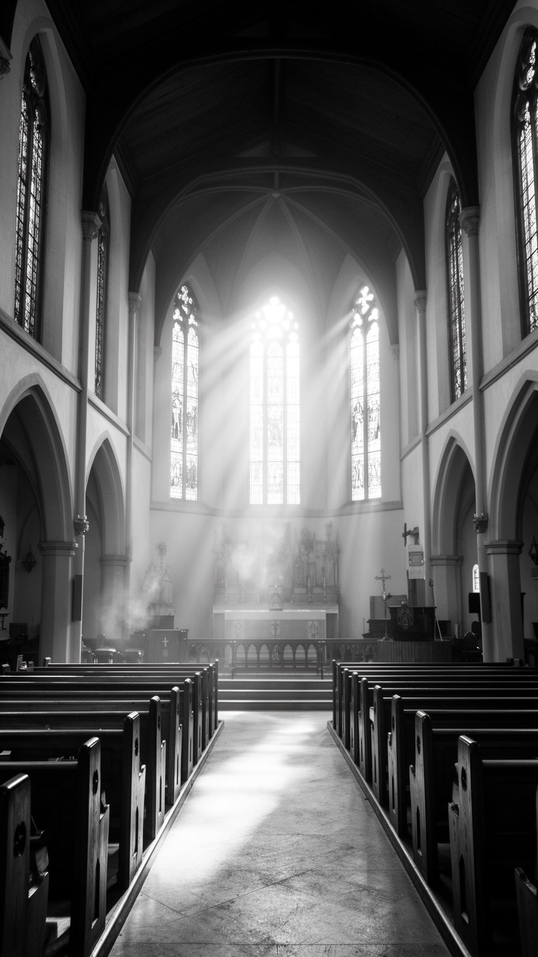 Light through cathedral windows
